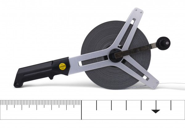 Mètre Ruban Weiss sur cadre alu en Y - laqué blanc